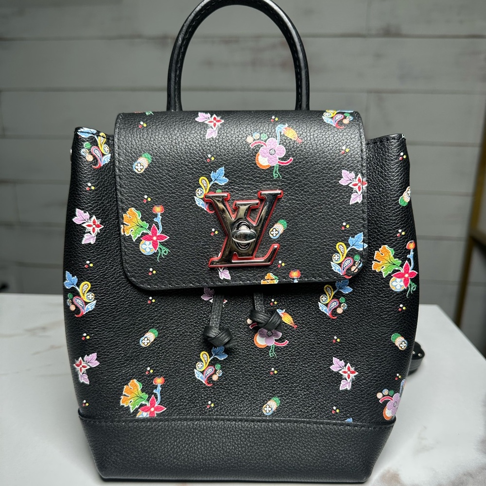 Louis Vuitton Lockme Floral Mini Backpack